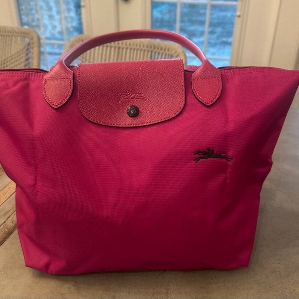 NEW Longchamp Fuchsia Tote Bag